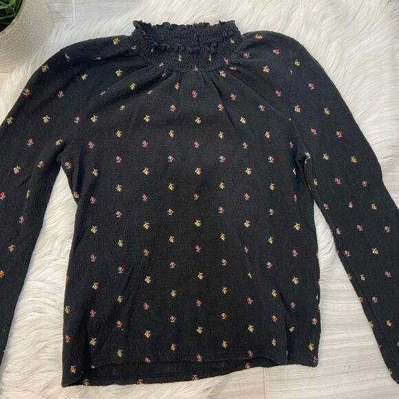 Madewell Texture & Thread Long Sleeve Floral Top - Picture 2 of 7